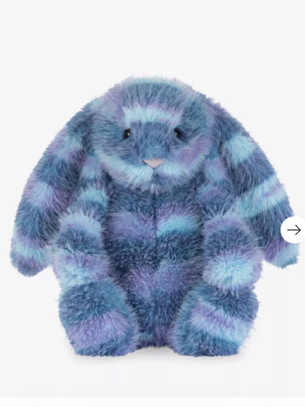 NWT Jellycat Blue and Purple Striped Plush Bunny